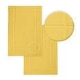thumbnail image 3 of Ample Decor Cotton Bath Mats 2 Pack 24x17 inches 1350 GSM - for Bathroom Floor, Shower - Yellow, 3 of 8