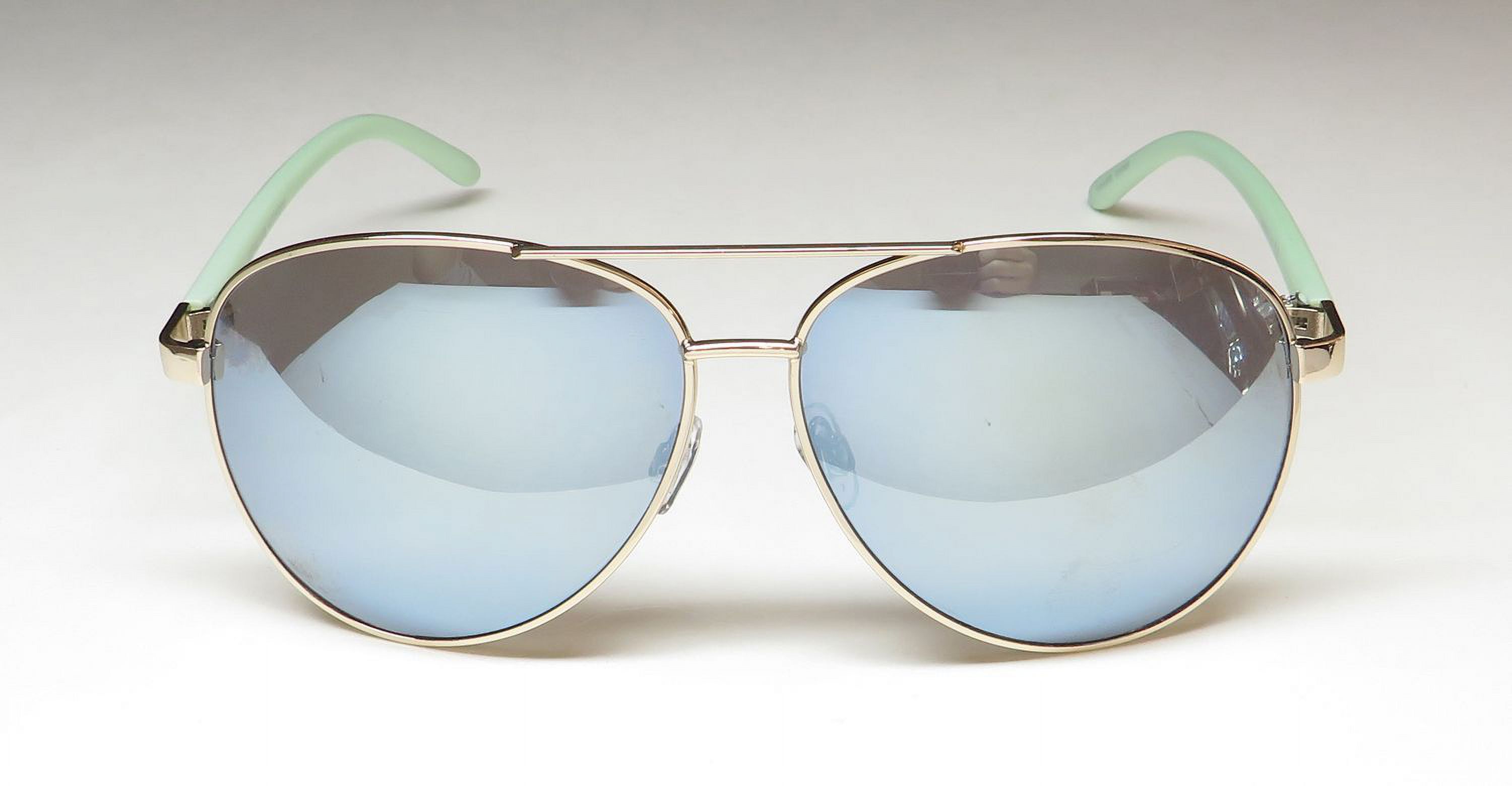 Adrienne Vittadini Smoked Golden reflective Aviator Sunglasses Adrienne Vittadini Aviator Style Sunglasses | Mercari main image 2