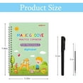 thumbnail image 6 of Grooved Writing Books for Boy Girl,Practice Copybooks,Reusable Writing Practice Book,Reusable Handwriting Workbooks for Tracing and Learning Activities,Gift for Family,4 Books with Pens, 6 of 7