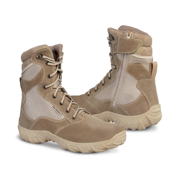 Bota tactica trabajo hombre seguridad PRO WORK 76201 Arena beige 28.5