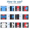 thumbnail image 3 of BoxLegend Shirt Folding Board Adult Plus Sizes Magic Fast Folder Closet Organizers, V3 Red, 3 of 7