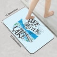 thumbnail image 3 of 1pc Lake side Positive Quote Bathroom Rug Bathroom Decor and Accessories- Durable,Anti Slip,And Quick Drying,Suitable For Indoor/outdoor Use - Perfect For Bathrooms,Bedrooms,Kitchens, 3 of 9