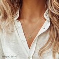 thumbnail image 4 of Collares con capas de inicial de oro para mujer, collar con letra de moneda chapado en oro de 14 quilates, collar con barra apilable, collar con capas, collar con varias barras en forma de Y, joyería, 4 of 5