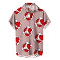 thumbnail image 5 of Camisas casuales con estampado de amor en 3D para hombre, camisa de playa de estilo hawaiano de manga corta a la moda, ropa de gran tamaño para hombre, 5 of 5