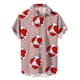 thumbnail image 5 of Camisas casuales con estampado de amor en 3D para hombre, camisa de playa de estilo hawaiano de manga corta a la moda, ropa de gran tamaño para hombre, 5 of 5
