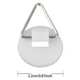 thumbnail image 3 of 10Pcs Adhesive Picture Hanger Foamboard Picture Hanging Hooks Without Nails Plastic Sticky Photo Hooks for Home Wall Art Photo Frame Bathroom Closet (Round) 2.2cmX5cm, 3 of 8