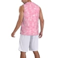 thumbnail image 5 of Gaeub Breast Cancer Awareness Men's Mesh Basketball Jersey, Quick-Drying Sleeveless Top S-4XL, Loose Muscle Tank Top -3X-Large, 5 of 9