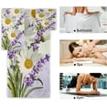thumbnail image 4 of GZHJMY Vintage Lavender Daisy Towel 3 Piece Set Bath Towels Set for Bathroom Highly Absorbent Cotton, 1 Large Bath Towel+ 1 Hand Towel+ 1 Washcloth, Pack of 3 Softness Towels for Decoration, 4 of 7