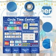 thumbnail image 4 of Circle Time Learning Center Pocket Chart, Teaching Shape Color Circle Time Calendar, Daily Math Number Activities for Counting, Letter Educational Pocket for Kids Preschool Classroom Must Have, 4 of 6