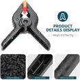 thumbnail image 3 of Backdrop Spring Clamps 6 Pack, 4 inch Heavy Duty Clips for Photography Studio, Canvas, Paper, Chromakey Screen, Woodworking, 3 of 6