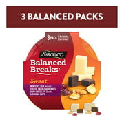 Sargento Sweet Balanced Breaks Monterey Jack Natural Cheese, Dried Cranberries, Dark Chocolate Chunks & Banana Chips Snack Boxes, 3 Pack