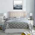 thumbnail image 6 of Modern Sleep Melbourne Tufted Upholstered Headboard, Beige and Queen, 6 of 8
