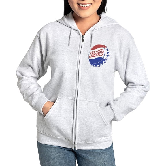 CafePress - Pepsi Bottle Cap Sweatshirt - Women's Zip Hoodie