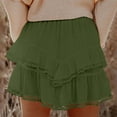 thumbnail image 4 of Flowy Shorts for Women Casual Boho Ruffle Tiered Skorts Beach Vacation High Waist Mini Skirts Golf Tennis Shorts, 4 of 6
