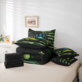 thumbnail image 6 of Erosebridal Happy Camping 7 Pieces Bedding Comforter Set,Rustic Camouflage Print Bear Paw Full Bedding Set For Boys Kids,Reversible black, 6 of 7