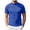Blue, variant on Men's Turtleneck Compression T-Shirt Slim Fit Short Sleeve Mock Neck Shirt Pullover Athletic Basic Undershirt (Beige, XL)