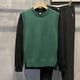 thumbnail image 5 of Conjuntos de 2 uds para hombre, moda de otoño, suéter liso básico que combina con todo, chaleco, camisetas de manga larga de estilo coreano acogedor, trajes universitarios nuevos, 5 of 5