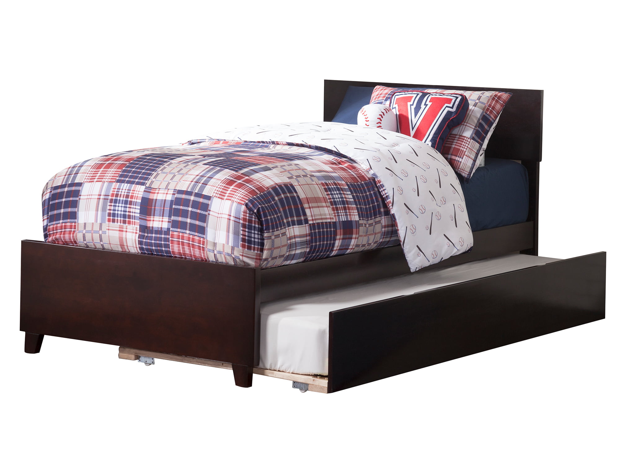 Orlando Platform Bed with Matching Foot Board with Twin Size Urban ...