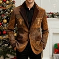 thumbnail image 6 of Mens Corduroy Blazer Jacket for Work Office Formal, Victorian Elegant Coat for Winter, Button Up Outfit, 6 of 7