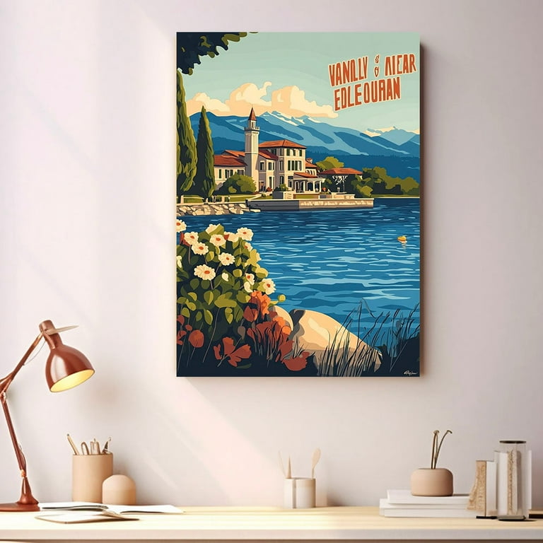 Lake Geneva Travel Canvas, Wisconsin Canvas Print,Lake Geneva