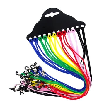 12pcs Adjustable Eyewear Retainer, Eyewear Hanging Rope , Sport Unisex Sunglass