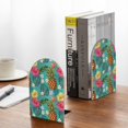 thumbnail image 5 of Picia Pineapple Pattern Wood Bookends for Shelves,Non-slip Bookends, Heavy Duty Wooden Bookend Support,1 Pair, 5 of 8