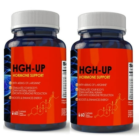 Totally Products HGH UP Advanced Natural Hormone Helper with L-Arginine 2 bottles