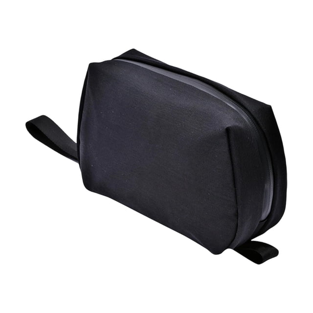 Bunblic Makeup Bag Portable Nylon Convenient Travel Essential Durability Storage Organizer Stylish Multipurpose Cosmetic Toiletry Bag Black