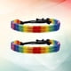 thumbnail image 3 of WORGEOUS 2pcs LGBT cadena de muñeca tejida a mano trenzada Rainbow Gay pulsera colorida pulsera lesbiana, 3 of 8