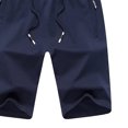 thumbnail image 4 of Hinvhai Plus Size Pants Clearance Men's Waist Drawstring Loose Relaxed Outdoor Summer Beach Shorts Pants Blue 8(L), 4 of 4