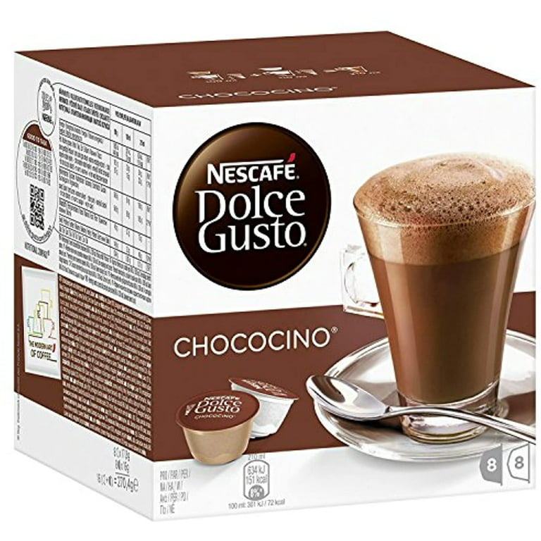 Nescafé Dolce Gusto Chococino en Cápsulas Chococino Chocolate Capsules, 10g  / 0.35 oz each (box of 16)