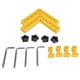 thumbnail image 1 of 2 Sets 90 Positioning Square LType Right Angle Adjustable Woodworking Splicing Corner Fixture(Yellow ), 1 of 5