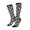 3 Black, variant on Women Crew Soft Moisture-wicking Socks Bowling Pins Pattern Design Cotton Socks, One Size fit All