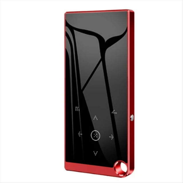 Reproductor de MúSica MP3 Bluetooth 5.0 Sin PéRdidas de Audio PortáTil de Alta Fidelidad con FM/Libro ElectróNico/Grabadora/Reproductor de VíDeo MP4 (Rojo)
