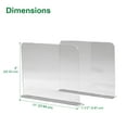 thumbnail image 5 of Bee Neat Closet Organization with Acrylic Clear Shelf Dividers - Closet Shelf Organizer for Clothes, Towels, Sweaters, Purses, and Books - Shelf Separators - 2 Pack (8" Tall 11 ⅝" Deep), 5 of 8