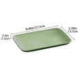 thumbnail image 3 of Dvumao Plastic Barbecue Rectangular Fruit Plates Kitchen Cooking Dining Serving 5.71 x 0.98 Inch, 3 of 6