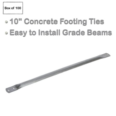 

Clover Products 10 Concrete Footing Tie for Beams Box of 100
