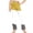 Yellow, variant on Utoimkio Toddler Girls High Waisted Athletic Leggings Kids Dance Running Yoga Pants Workout Active Dance Tights for Girls Size 2-13T