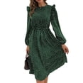 thumbnail image 1 of Vestido De Mujer Con Volantes, Vestido De Mujer De Algodón De Cintura Alta Plisado Para Viajar ANGGREK Otros, 1 of 5