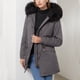 thumbnail image 1 of Chaquetas y abrigos casuales con capucha de manga larga para mujer, chaqueta acolchada de polar con cuello y capucha, abrigo cálido para mujer, 1 of 8
