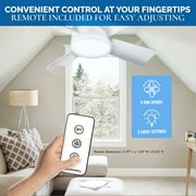 Bell + Howell Socket Breeze Fan Light 4 Blades 1000 Lumens Light 15 White Socket Fan Light