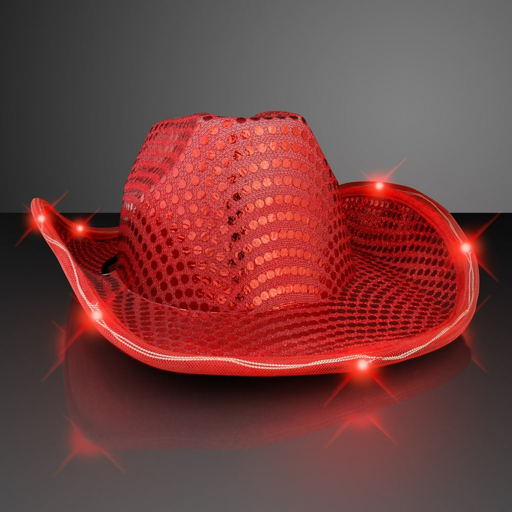 Flashing Blinky Lights FlashingBlinkyLights Sequin Cowboy Hat with
