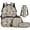 Camo Bass Fishing, variant on Duck Camo Big Brown Bow Kids Backpack Set 4 Pcs All Weather Hunting Girls School Bag with Lunch Bag, Pencil Case and Water Bottle Cover for Country Tween Girls 7-12