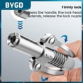 thumbnail image 1 of Double Handle Stainless Portable Grease Tool Coupler Durable Lubricant Tip Nozzle Grease Nozzle Car Accessories 10000psi Npti/8A with hoseUnited States He Qiyong unisex, 1 of 1