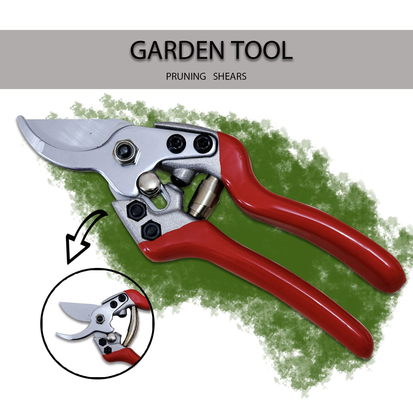 Garden Hand Pruner Scissors Cutter Plant Tree Branch Secateur Shear Tool
