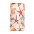 thumbnail image 2 of Yayeee Toggle Light Switch Wall Plate 1-Gang 4.5"x2.7" Home Decorative Outlet Cover, Beige Starfish, 2 of 7