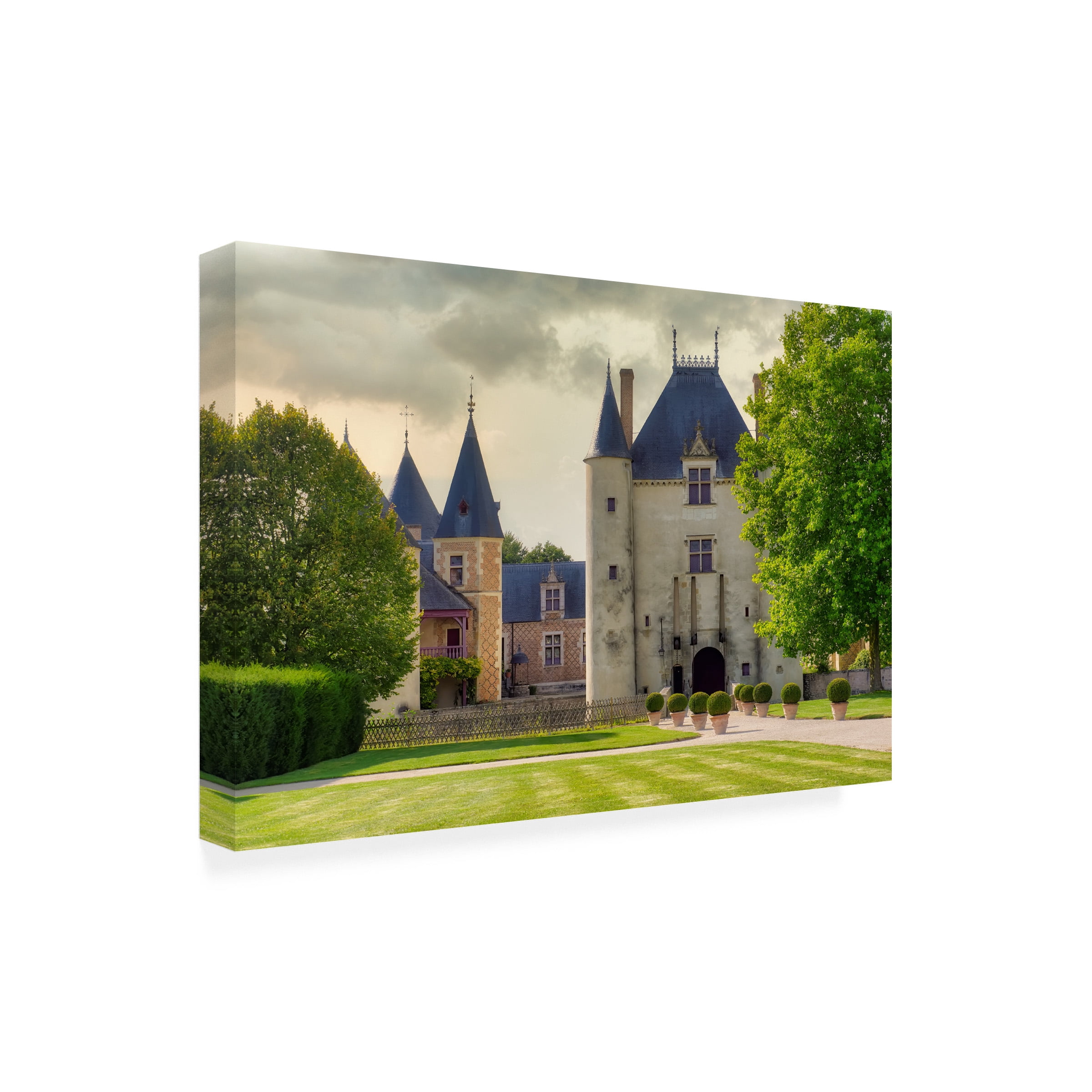Cora Niele 'Castle and Lawn' Canvas Art