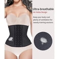 thumbnail image 2 of YIANNA Breathable Waist Trainer for Women Underbust Latex Sport Girdle Corsets Cincher Hourglass Body Shaper,YA11533-Black-5XL, 2 of 6