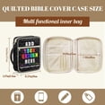 thumbnail image 7 of Garronmavis Customized Bible Bags for Women Bible Cover Carrier Carrying Organizer Bag Zippered Book Cover with Zippered Pocket Gift for Christian, 7 of 7