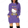 thumbnail image 5 of Sudadera con capucha de dibujos animados divertidos de HELLO KITTY para mujer, sudadera con capucha con gráfico de los años 90 de HELLO KITTY, 5 of 5